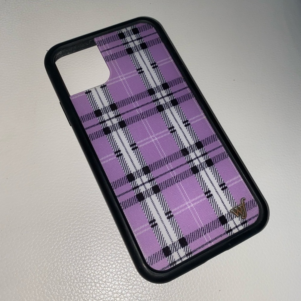Wildflower iPhone 11 Lavender Plaid Case